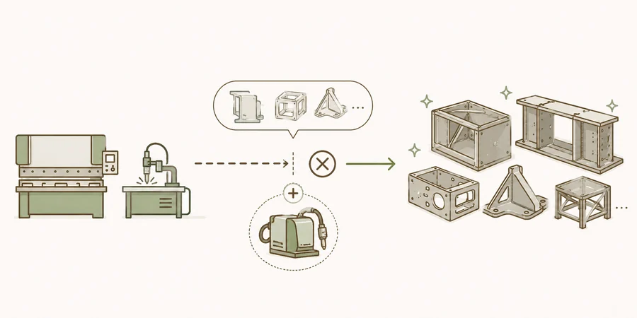 設備投資によって受けられる仕事の幅を広げるイラスト