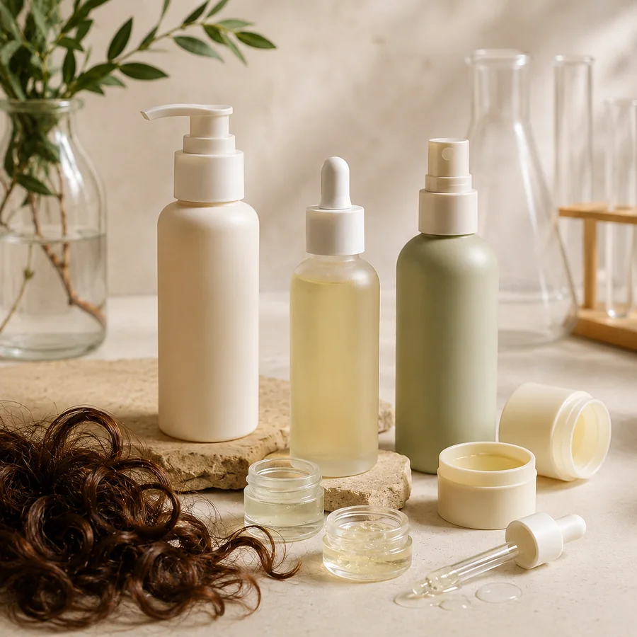 くせ毛向けヘアケア商品の開発イメージ
